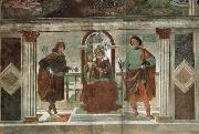 Domenicho Ghirlandaio Thronende Madonna mit den Heiligen Sebastian und julianus oil